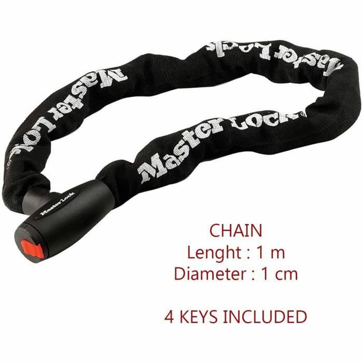 Lanț cu lacăt Master Lock - Sport și în aer liber, Ciclism