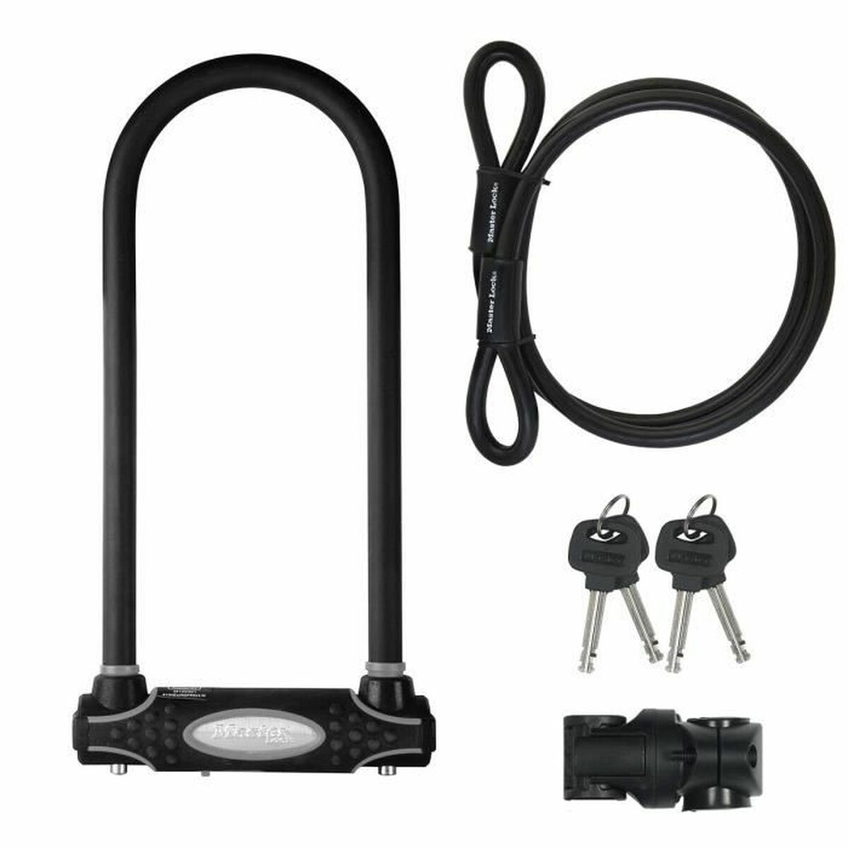 Lacăt cu cheie Master Lock Negru - Sport și în aer liber, Ciclism