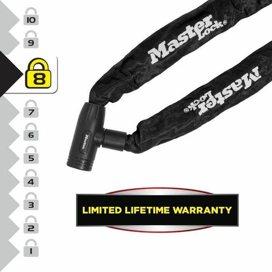 Lacăt cu cheie Master Lock Negru 90 cm - Sport și în aer liber, Ciclism