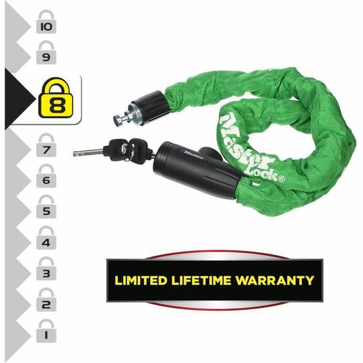 Lacăt cu cheie Master Lock Albastru - Sport și în aer liber, Ciclism