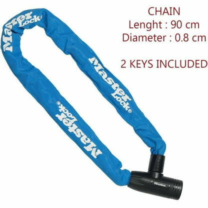 Lacăt cu cheie Master Lock Albastru - Sport și în aer liber, Ciclism