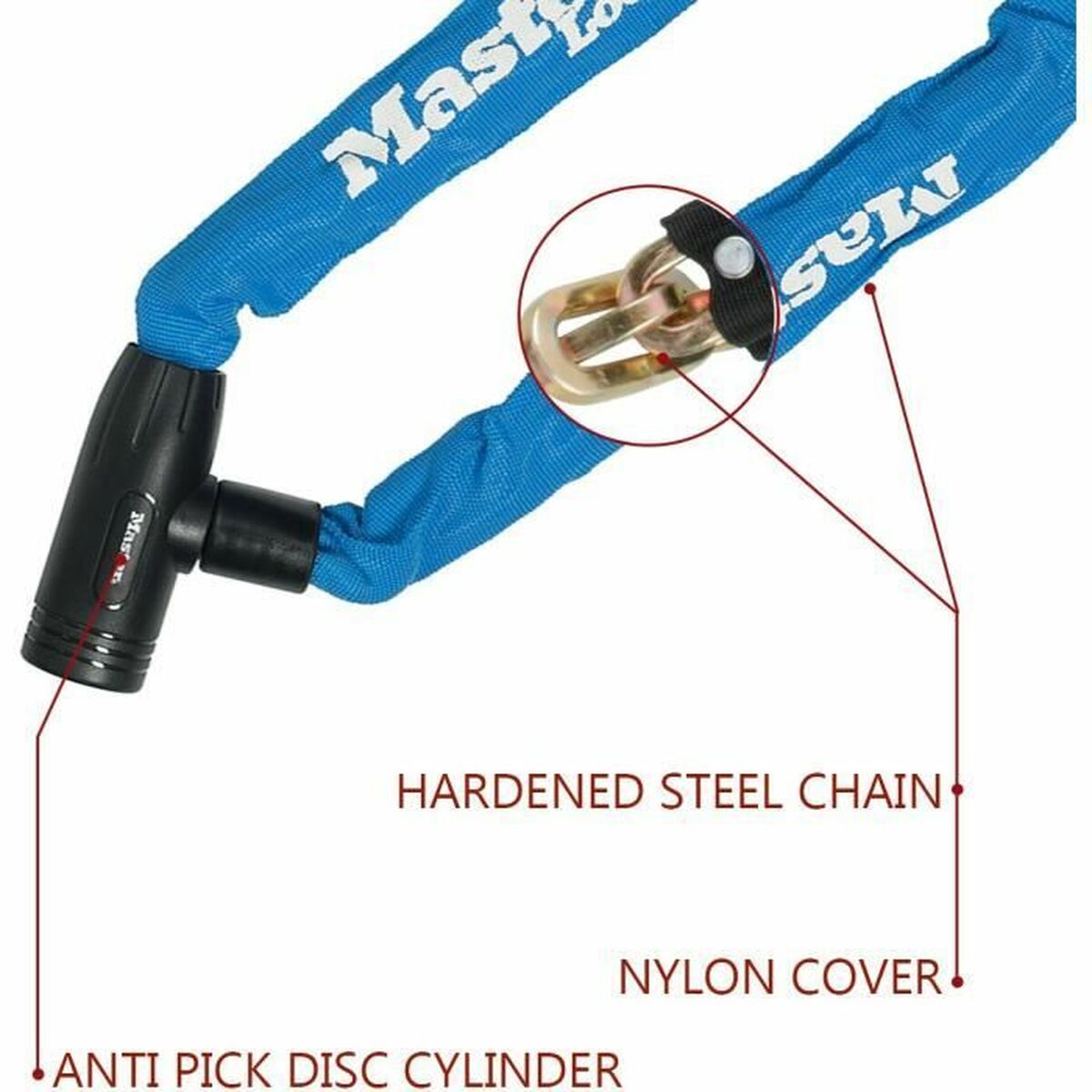 Lanț cu lacăt Master Lock - Sport și în aer liber, Ciclism