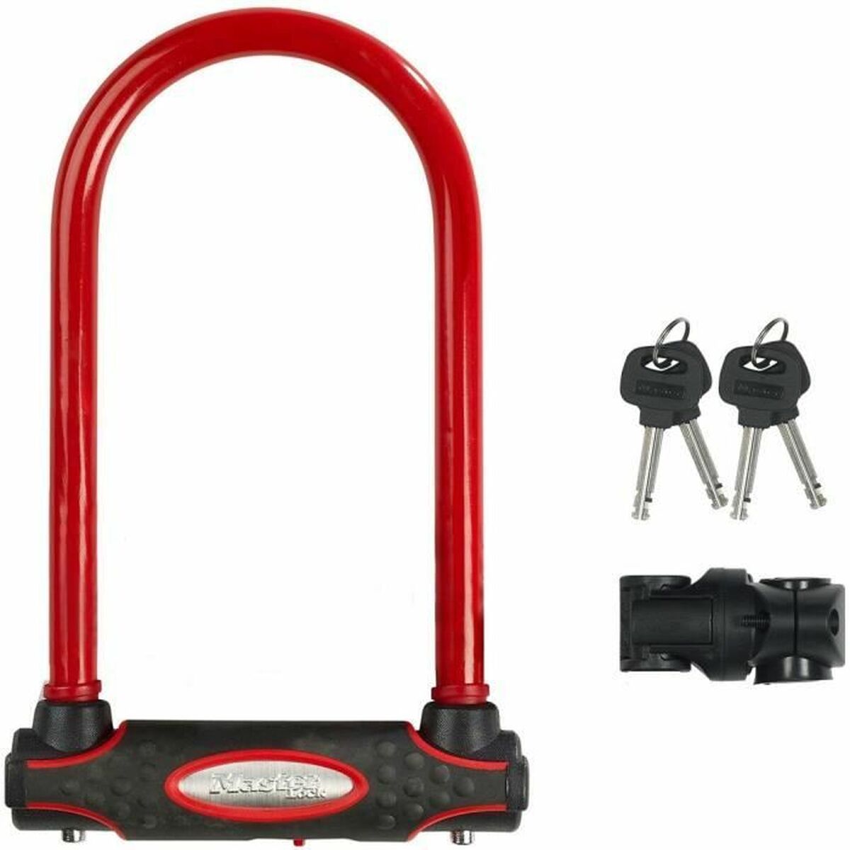 Lacăt cu cheie Master Lock Roșu - Sport și în aer liber, Ciclism