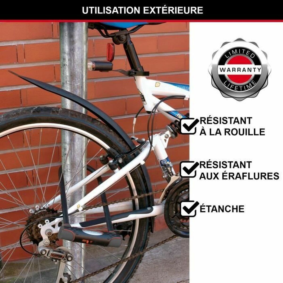 Lacăt cu cheie Master Lock Roșu - Sport și în aer liber, Ciclism