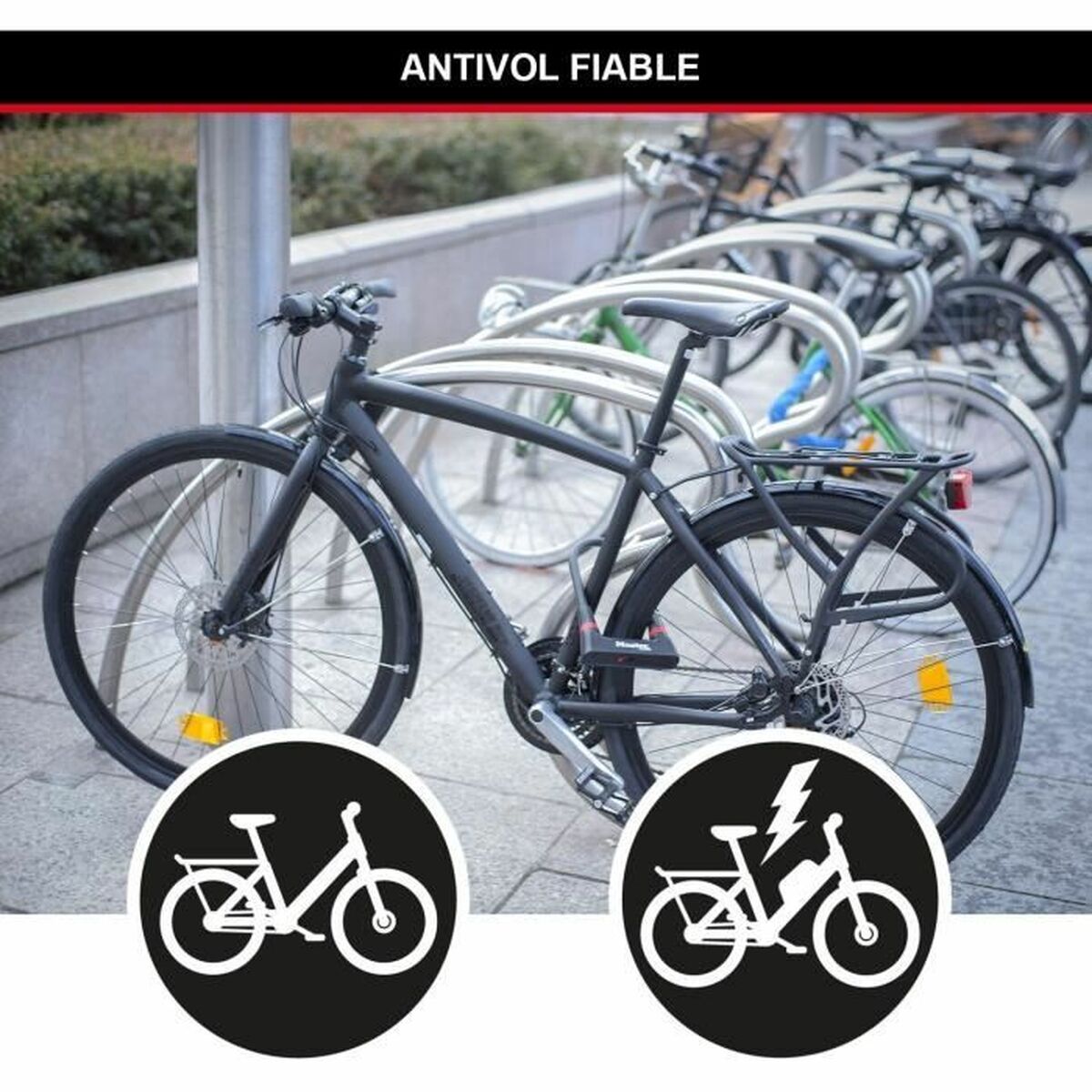 Lacăt cu cheie Master Lock Negru - Sport și în aer liber, Ciclism
