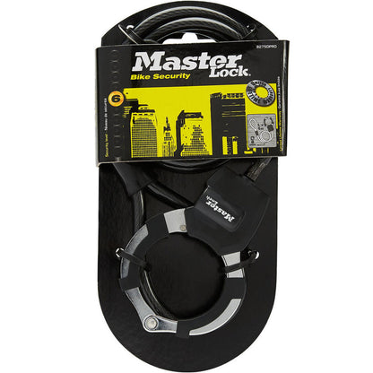 Cablu cu lacăt Master Lock Negru - Sport și în aer liber, Ciclism