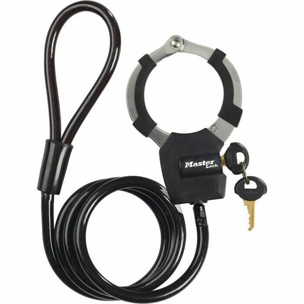 Cablu cu lacăt Master Lock Negru - Sport și în aer liber, Ciclism