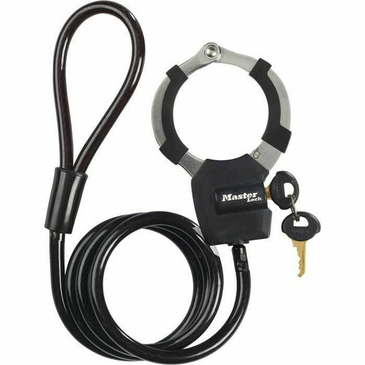 Cablu cu lacăt Master Lock Negru - Sport și în aer liber, Ciclism