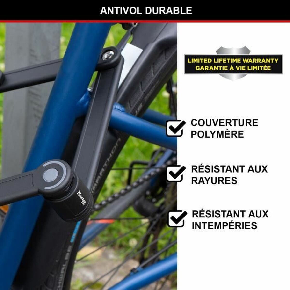 Lacăt cu cheie Master Lock - Sport și în aer liber, Ciclism