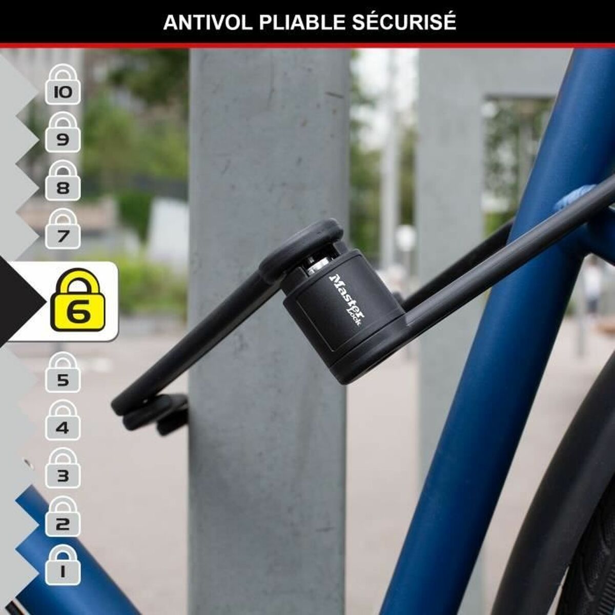 Lacăt cu cheie Master Lock - Sport și în aer liber, Ciclism