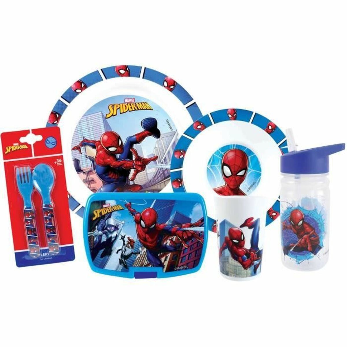 Set de Veselă Fun House Plastic 6 Piese - Bebelus, Alăptarea și hrănirea