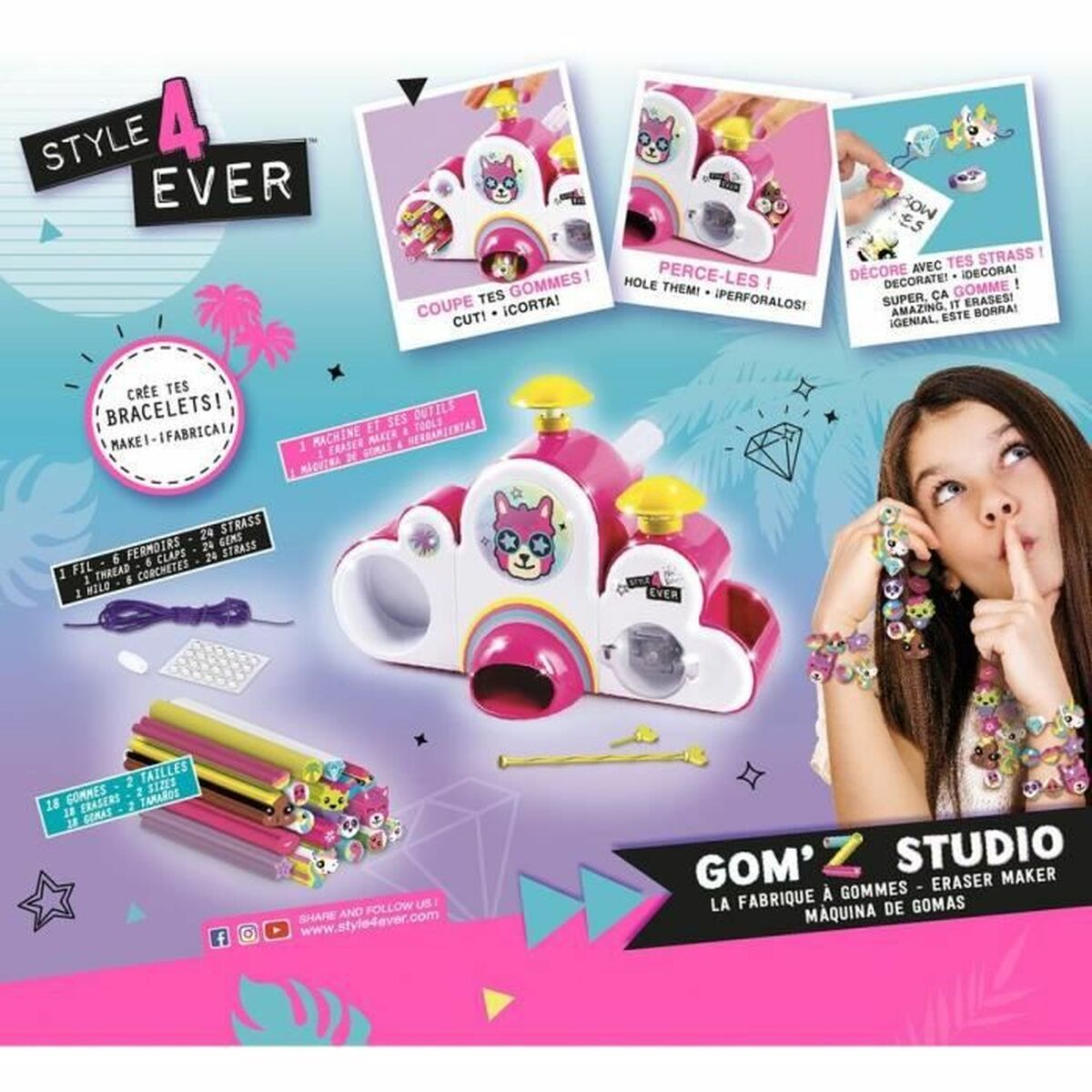 Mărgele Canal Toys Gom'z Studio - Jucarii si jocuri, Activități creative