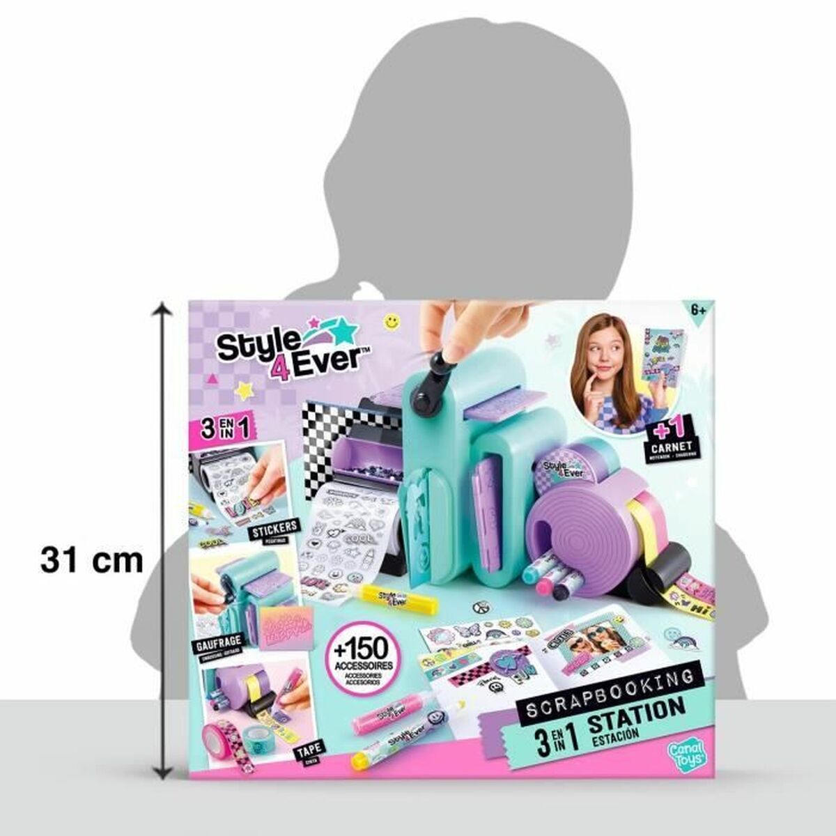 Set de Lucru Manual Canal Toys Scrapbooking 34 x 8 x 31 cm - Jucarii si jocuri, Jocuri și accesorii
