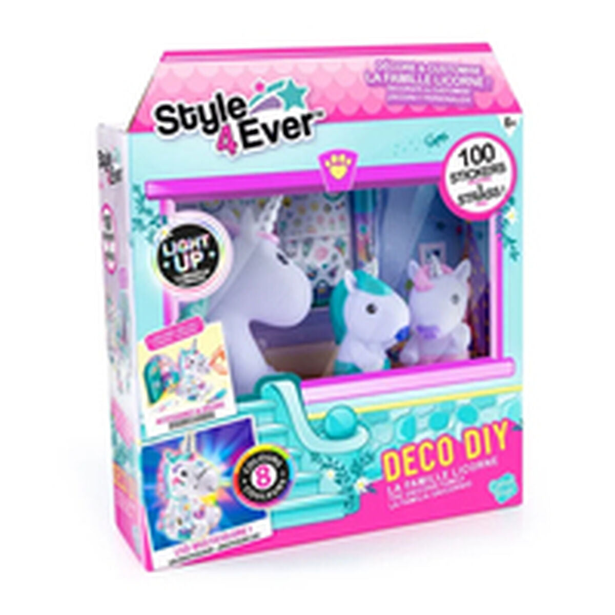 Unicorn Luminos Canal Toys Style 4 Ever Alb Multicolor - Jucarii si jocuri, Activități creative