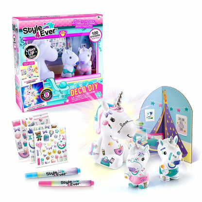 Unicorn Luminos Canal Toys Style 4 Ever Alb Multicolor - Jucarii si jocuri, Activități creative