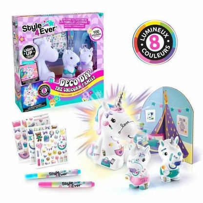 Unicorn Luminos Canal Toys Style 4 Ever Alb Multicolor - Jucarii si jocuri, Activități creative
