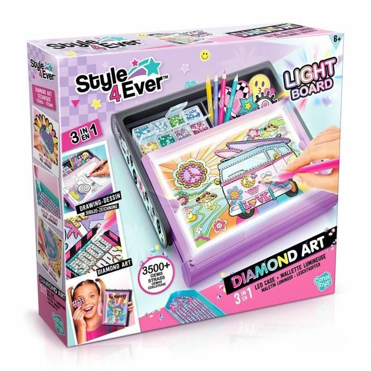 Playset Canal Toys Diamant'Art Lighted Case - Jucarii si jocuri, Păpuși și figurine