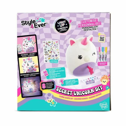 Set pentru desen Canal Toys Secret Unicorn Lamp - Birou și papetărie, Arte și Meserii