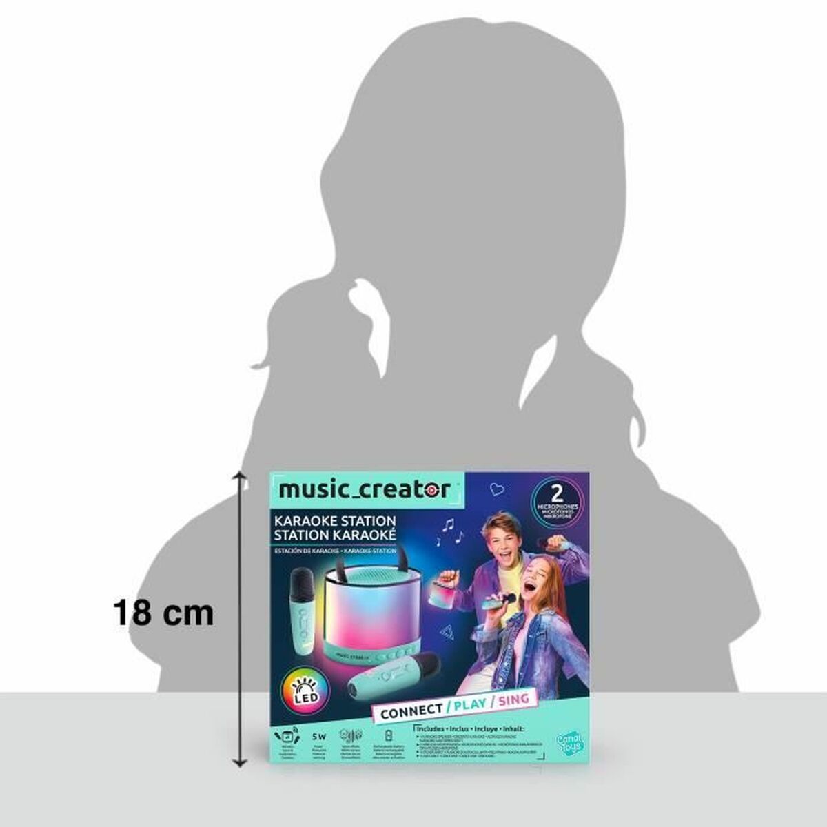 Difuzor cu Microfon Karaoke Canal Toys INF 044 - Jucarii si jocuri, Jucării electronice