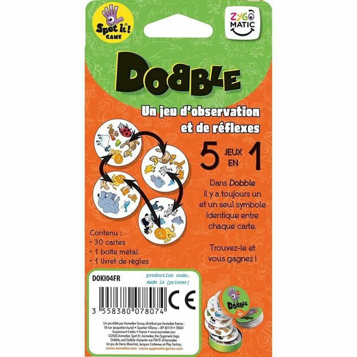 Joc de Masă Asmodee Dobble Kids (FR) - Jucarii si jocuri, Jocuri și accesorii