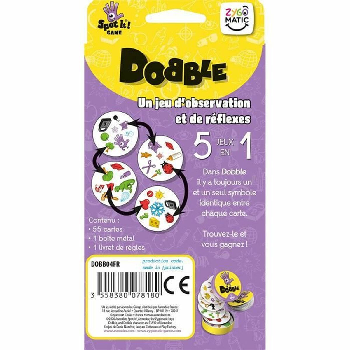 Joc de Masă Asmodee Dobble Classic (FR) - Jucarii si jocuri, Jocuri și accesorii