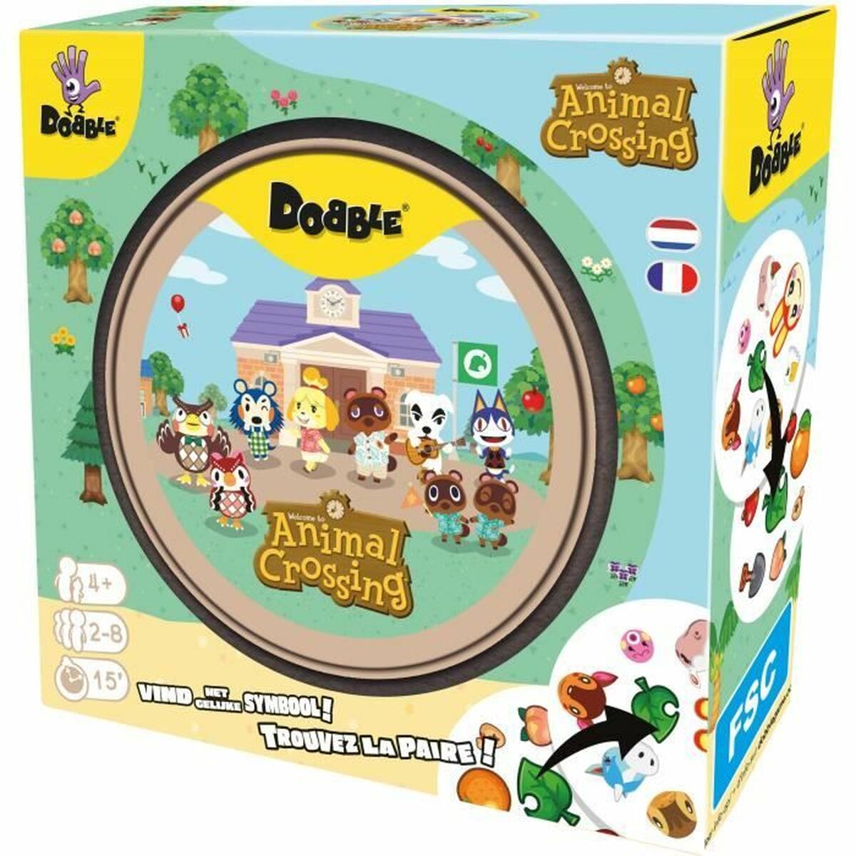 Joc de Masă Asmodee Dobble : Animal Crossing - Jucarii si jocuri, Jocuri și accesorii