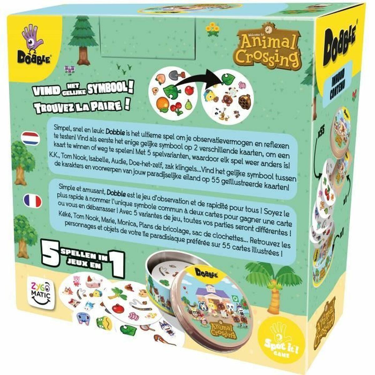 Joc de Masă Asmodee Dobble : Animal Crossing - Jucarii si jocuri, Jocuri și accesorii