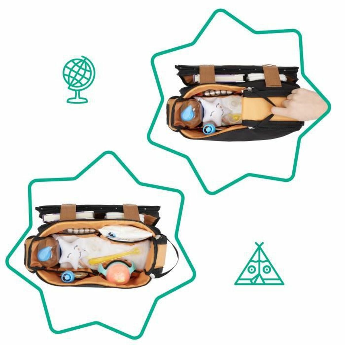 Geantă de Depozitare Badabulle B043028 Poliester - Bebelus, Cărucioare, scaune și accesorii