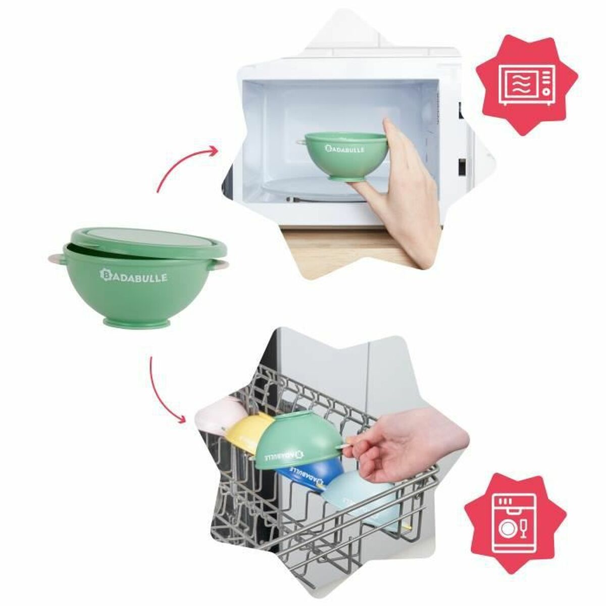 Set de recipiente pentru mâncare de bebe Babymoov B005107 - Bebelus, Alăptarea și hrănirea