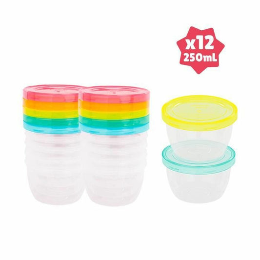 Recipient pentru conservarea alimentelor Badabulle 250 ml 12 Unități - Bebelus, Alăptarea și hrănirea