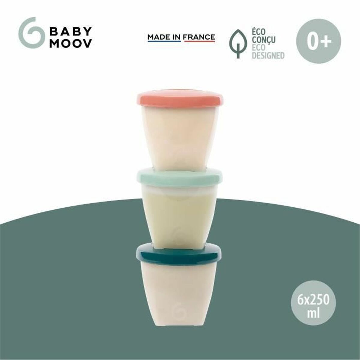 Set de Cutii pentru Prânz Babymoov A004318 Multicolor 3 Unități - Bebelus, Alăptarea și hrănirea