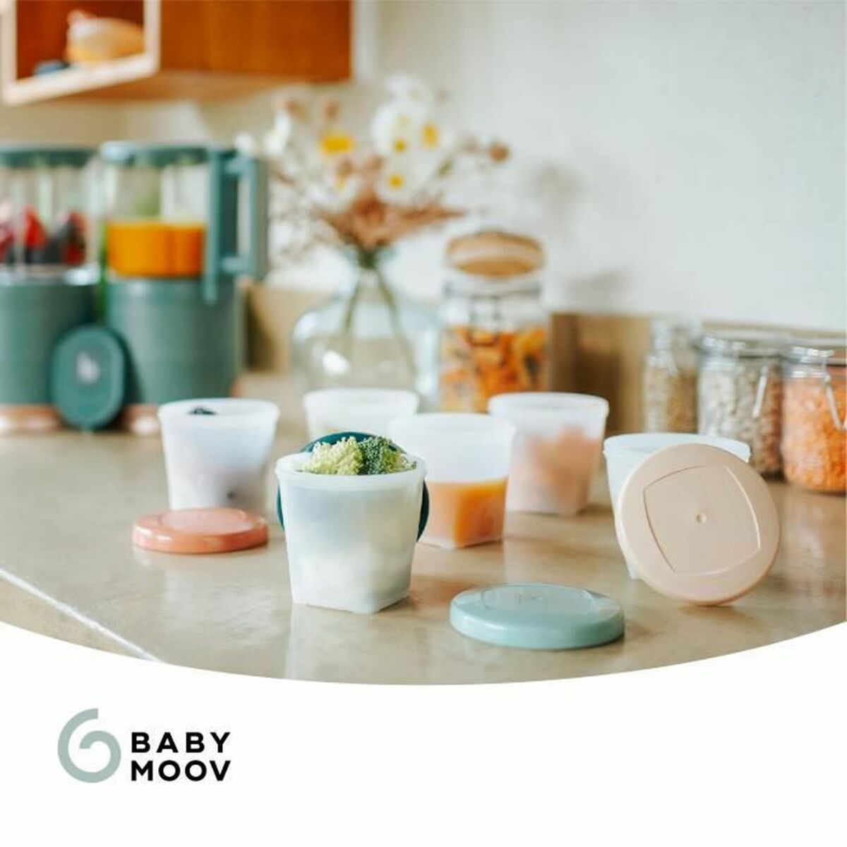 Set de Cutii pentru Prânz Babymoov A004318 Multicolor 3 Unități - Bebelus, Alăptarea și hrănirea