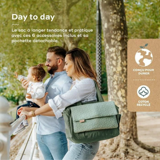 Geantă pentru scutece Babymoov Abstract Verde - Sănătate și îngrijire personală, Îngrijirea copiilor și puericultură