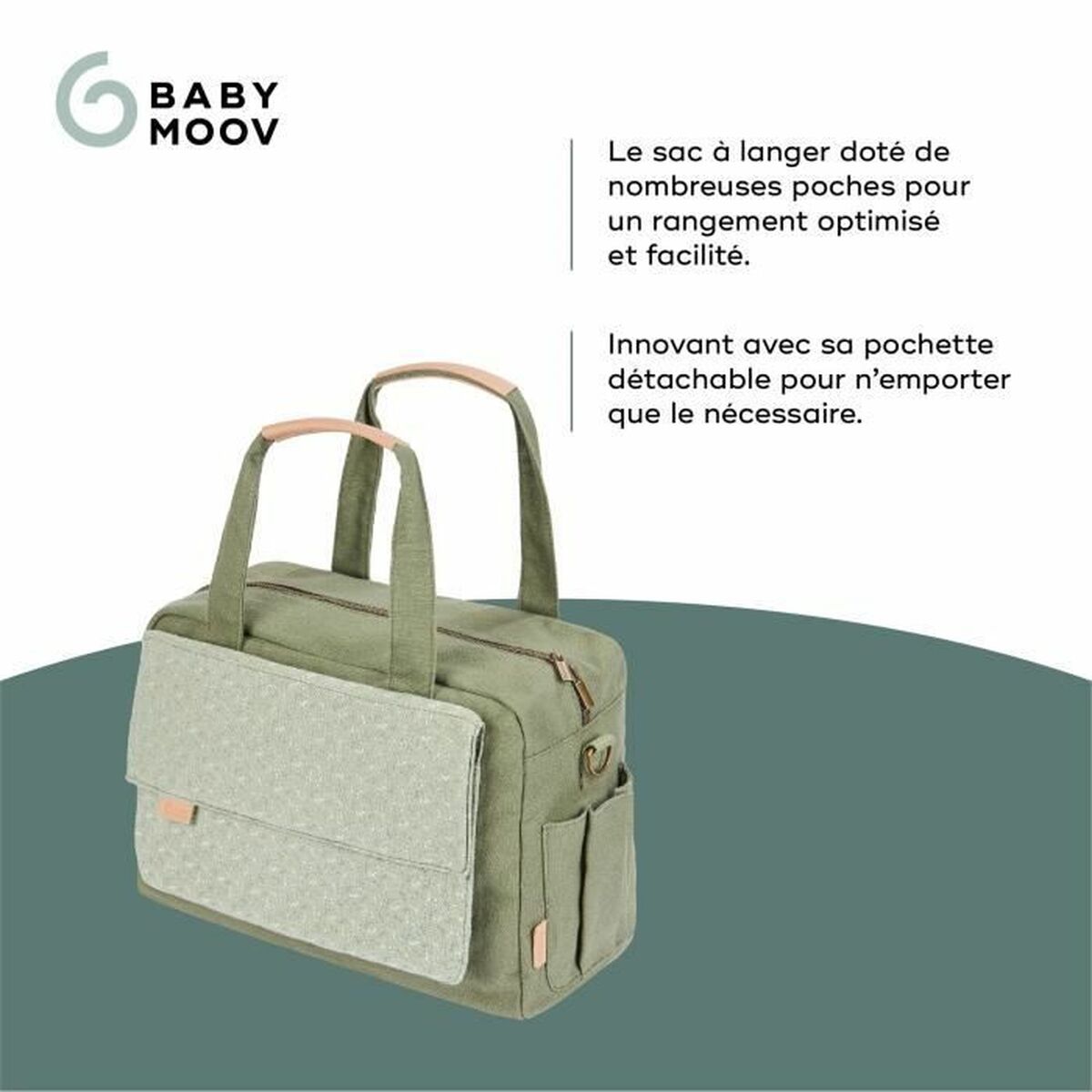 Geantă pentru scutece Babymoov Abstract Verde - Sănătate și îngrijire personală, Îngrijirea copiilor și puericultură