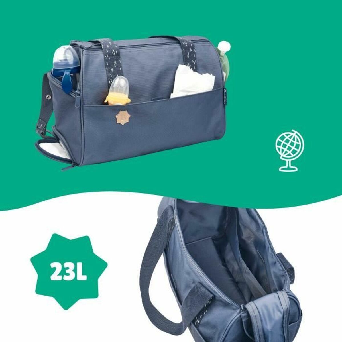 Geantă pentru scutece Badabulle Pocketstyle - Sănătate și îngrijire personală, Îngrijirea copiilor și puericultură