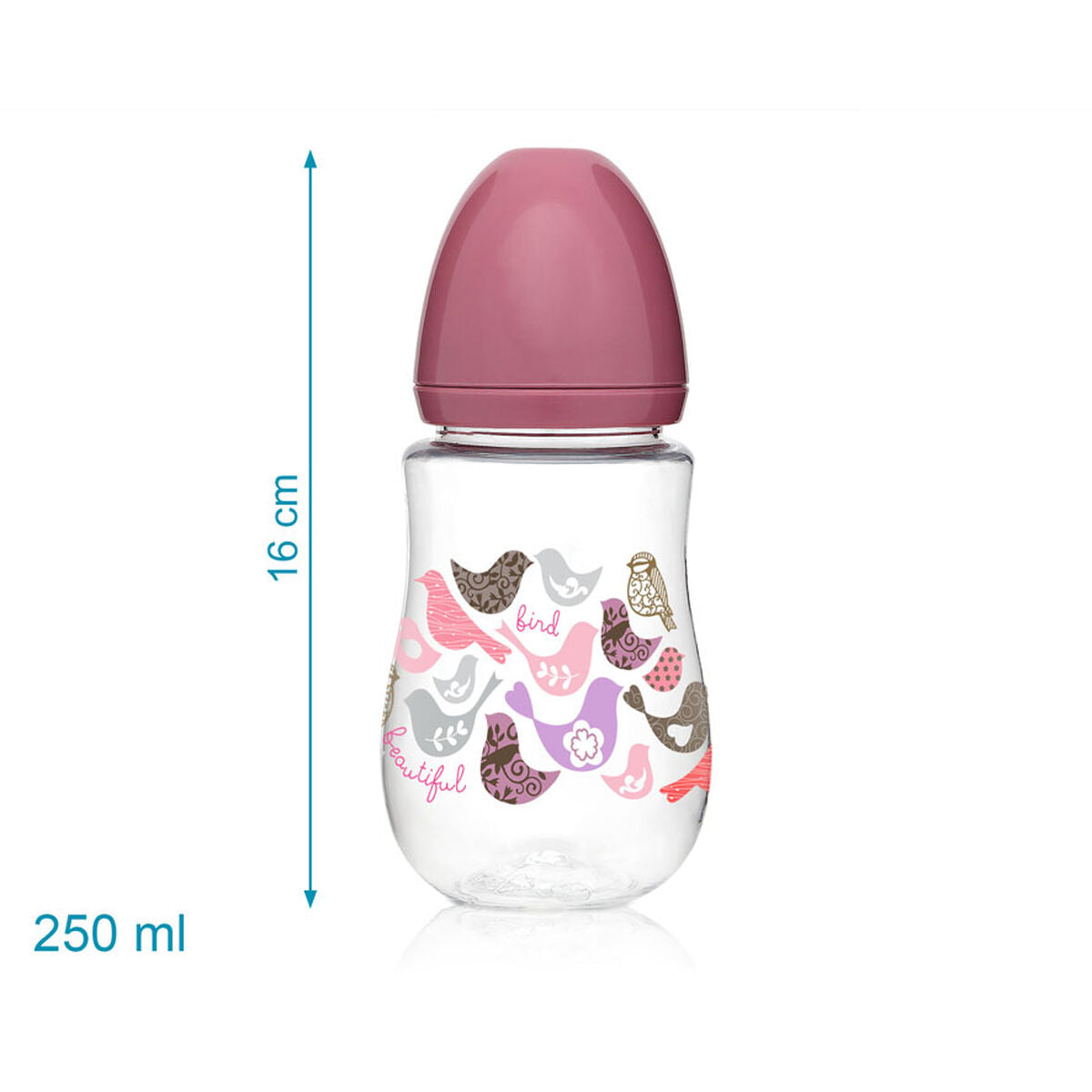 Biberon copil 250 ml Roz - Bebelus, Alăptarea și hrănirea