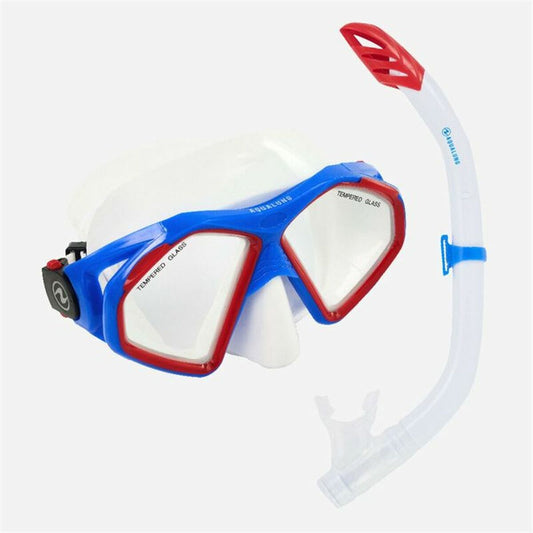 Ochelari de Scufundare cu Tub Aqua Lung Sport Hawkeye Transparent Acvamarin - Sport și în aer liber, Sporturi acvatice