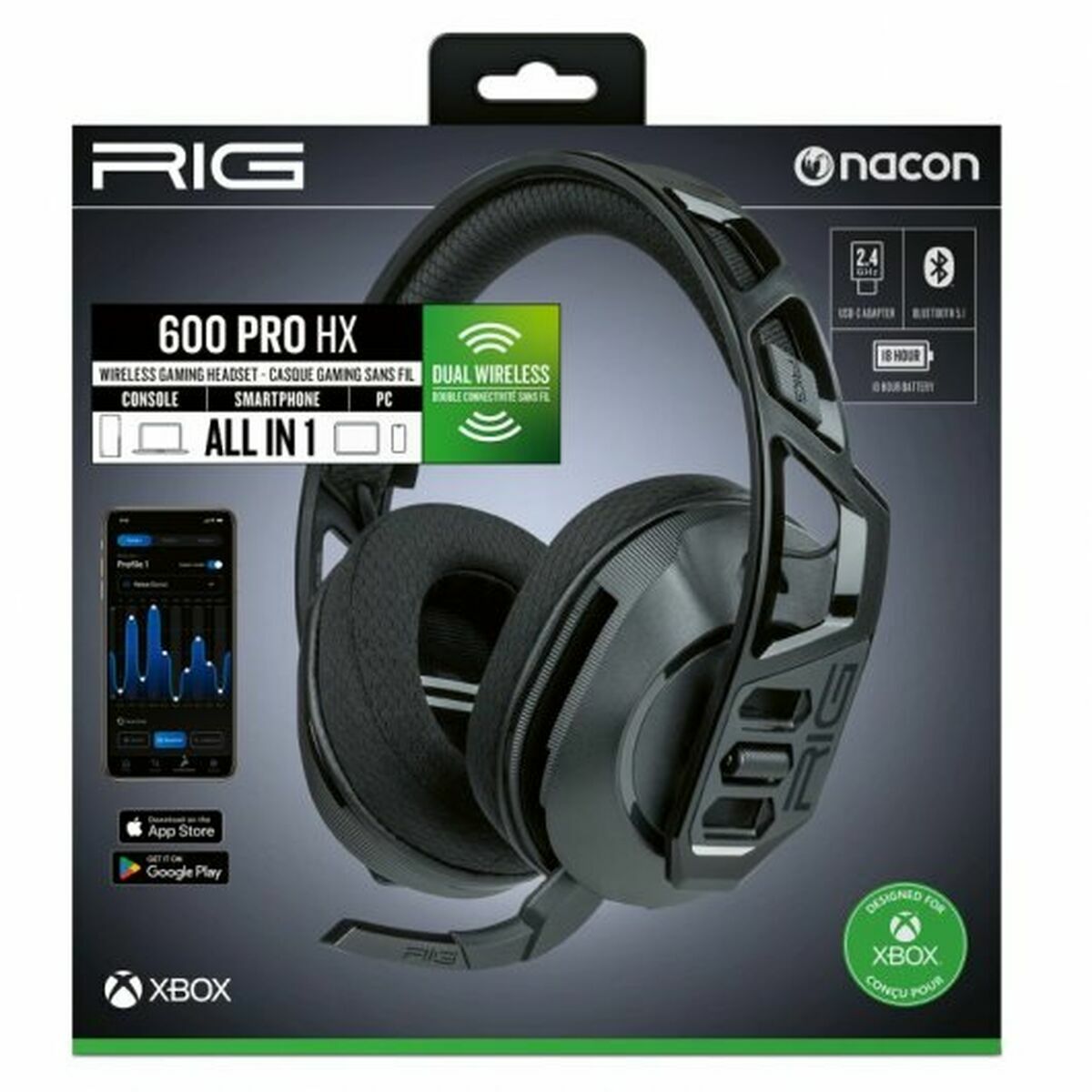 Căști cu Microfon Gaming Nacon RIG600PROHX - Electronică, Joc video
