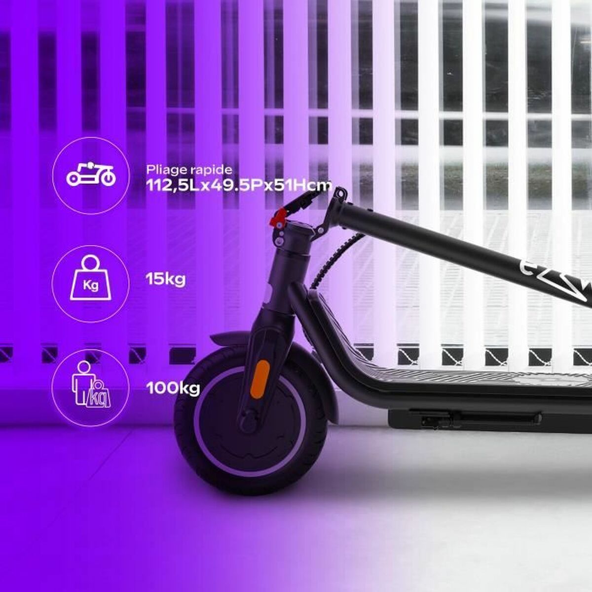 Trotinetă Electrică EZWAY Negru 450 W 25 km/h - Sport și în aer liber, Mobilitate urbană