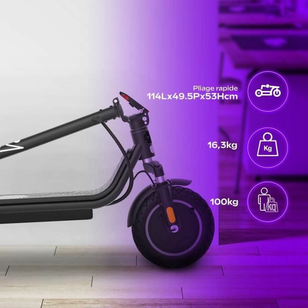 Trotinetă Electrică EZWAY Negru 450 W 25 km/h - Sport și în aer liber, Mobilitate urbană