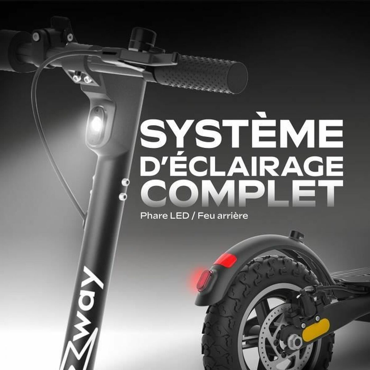 Trotinetă Electrică EZWAY Negru 450 W 25 km/h - Sport și în aer liber, Mobilitate urbană