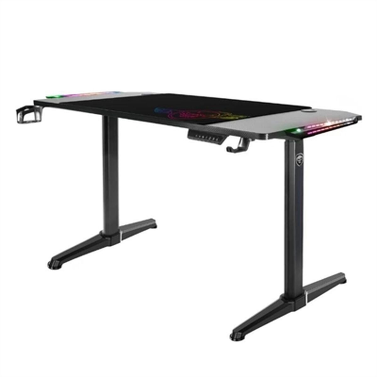 Birou Spirit of Gamer Headquarter 800 Negru Lemn MDF 140 x 60 cm - Acasă și bucătărie, Mobilă