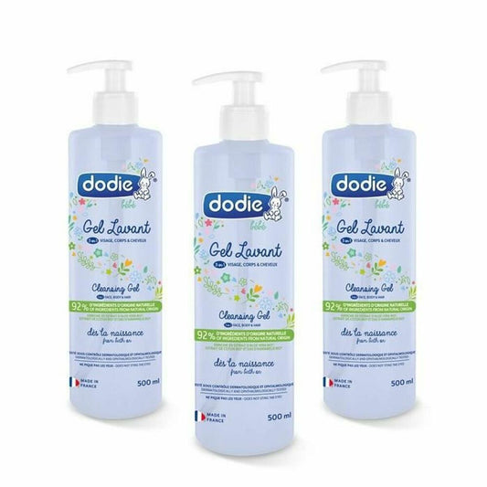 Gel de duș Dodie 500 ml 3 Piese (3 Unități) - Bebelus, Igienă și îngrijire