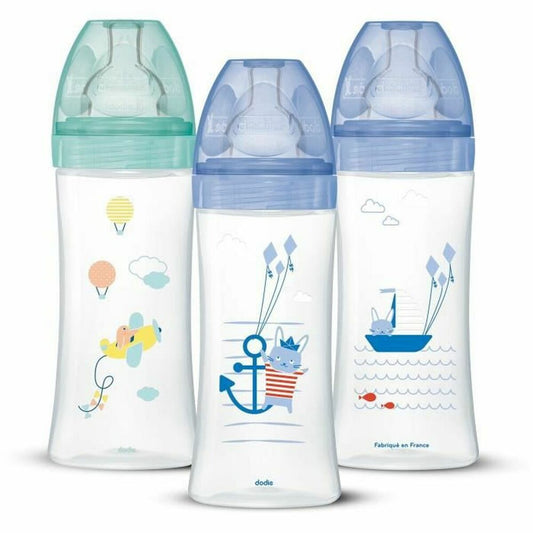 Set de sticle pentru bebeluși Dodie 3700763508917 3 uds (330 ml) - Bebelus, Alăptarea și hrănirea