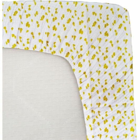 Cearsaf cu elastic Domiva cu buline - Bebelus, Dormitor
