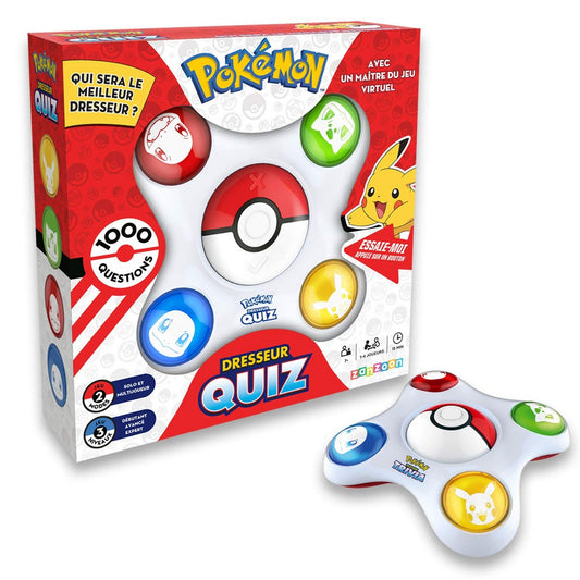 Joc deîntrebări și răspunsuri Pokémon Bandai Trainer Quiz Electronic Interactiv (Franceză) - Jucarii si jocuri, Jocuri și accesorii