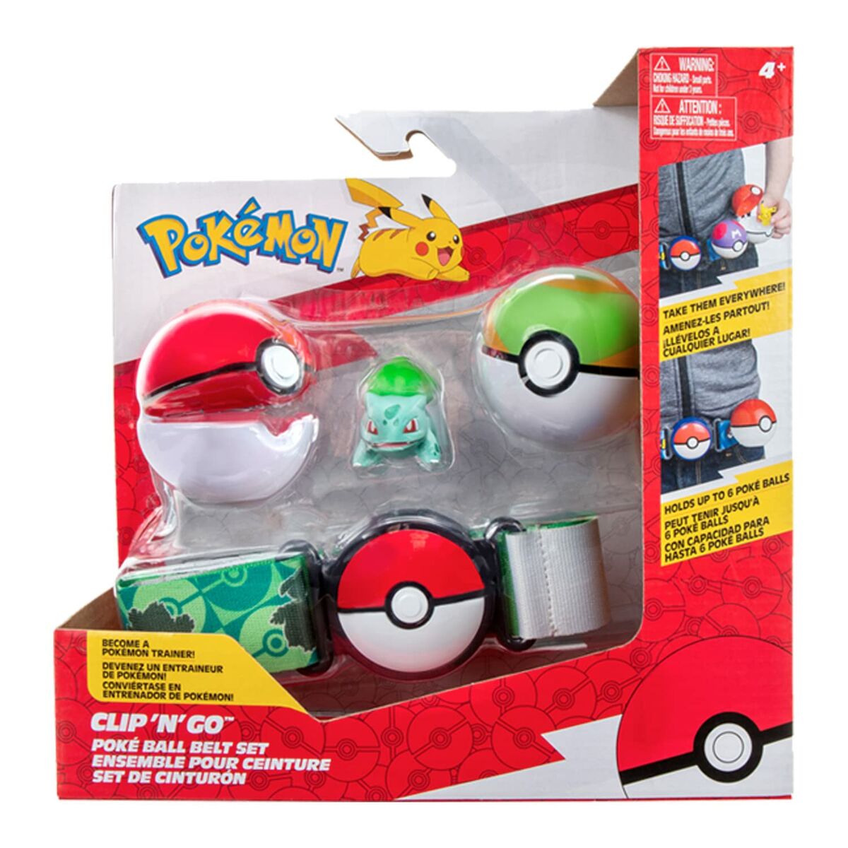 Figurine de Acțiune Pokémon Clip belt 'N' Go - Bulbasaur 5 cm - Jucarii si jocuri, Păpuși și figurine