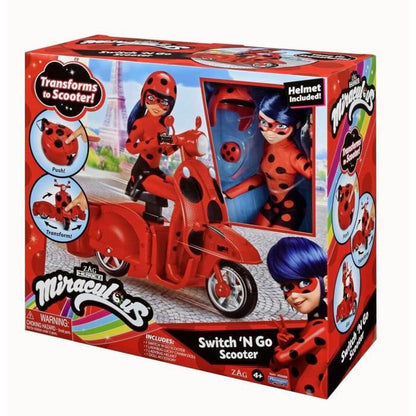 Figurine de Acțiune Miraculous: Tales of Ladybug & Cat Noir Motocicletă - Jucarii si jocuri, Păpuși și figurine