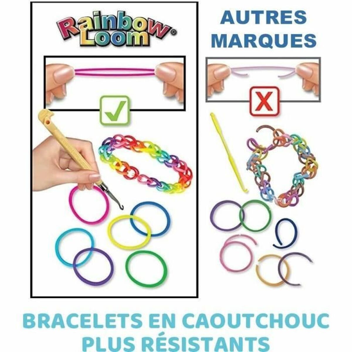 Kit de Creare Brățări Bandai Rainbow Moon Plastic - Jucarii si jocuri, Activități creative
