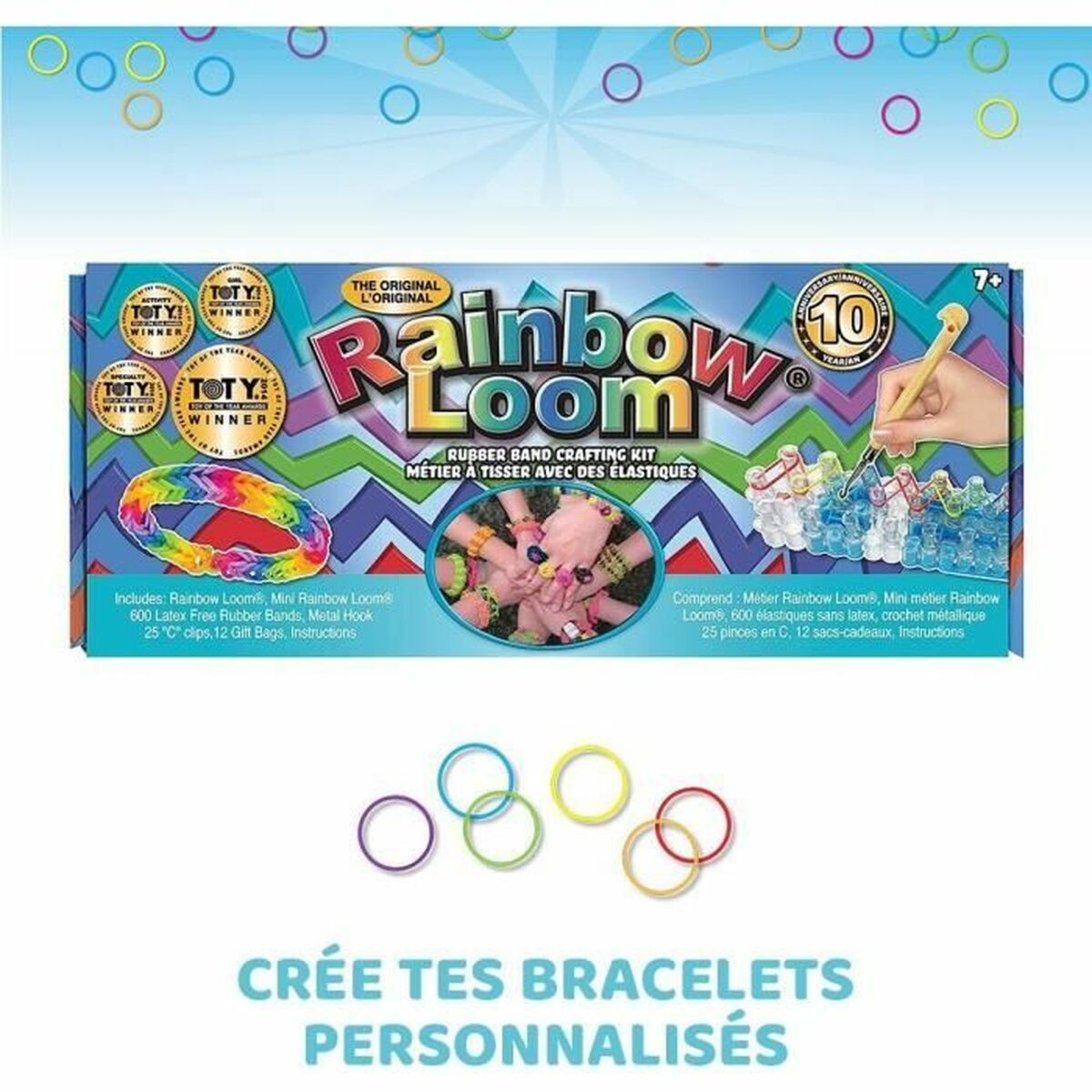 Kit de Creare Brățări Bandai Rainbow Moon Plastic - Jucarii si jocuri, Activități creative